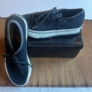 Polo Ralph Lauren Vintage Polo Sport Navy Suede Sneakers - Women's Size 7.5